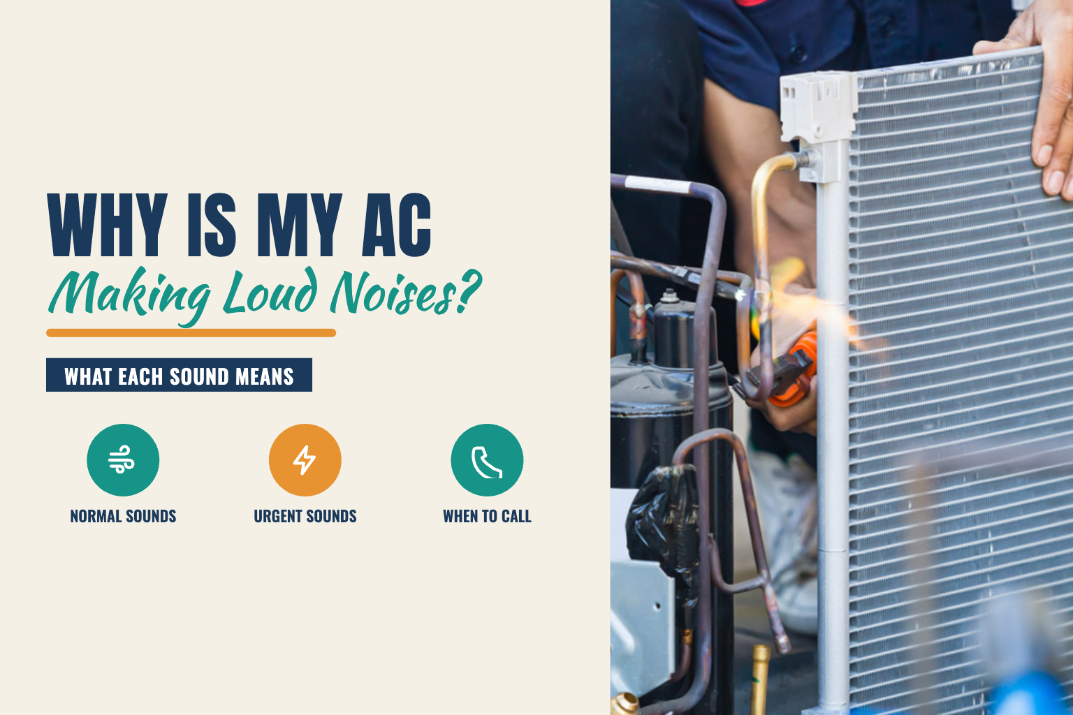 Why Is My AC Making Loud Noises - On Point Air Conditioning